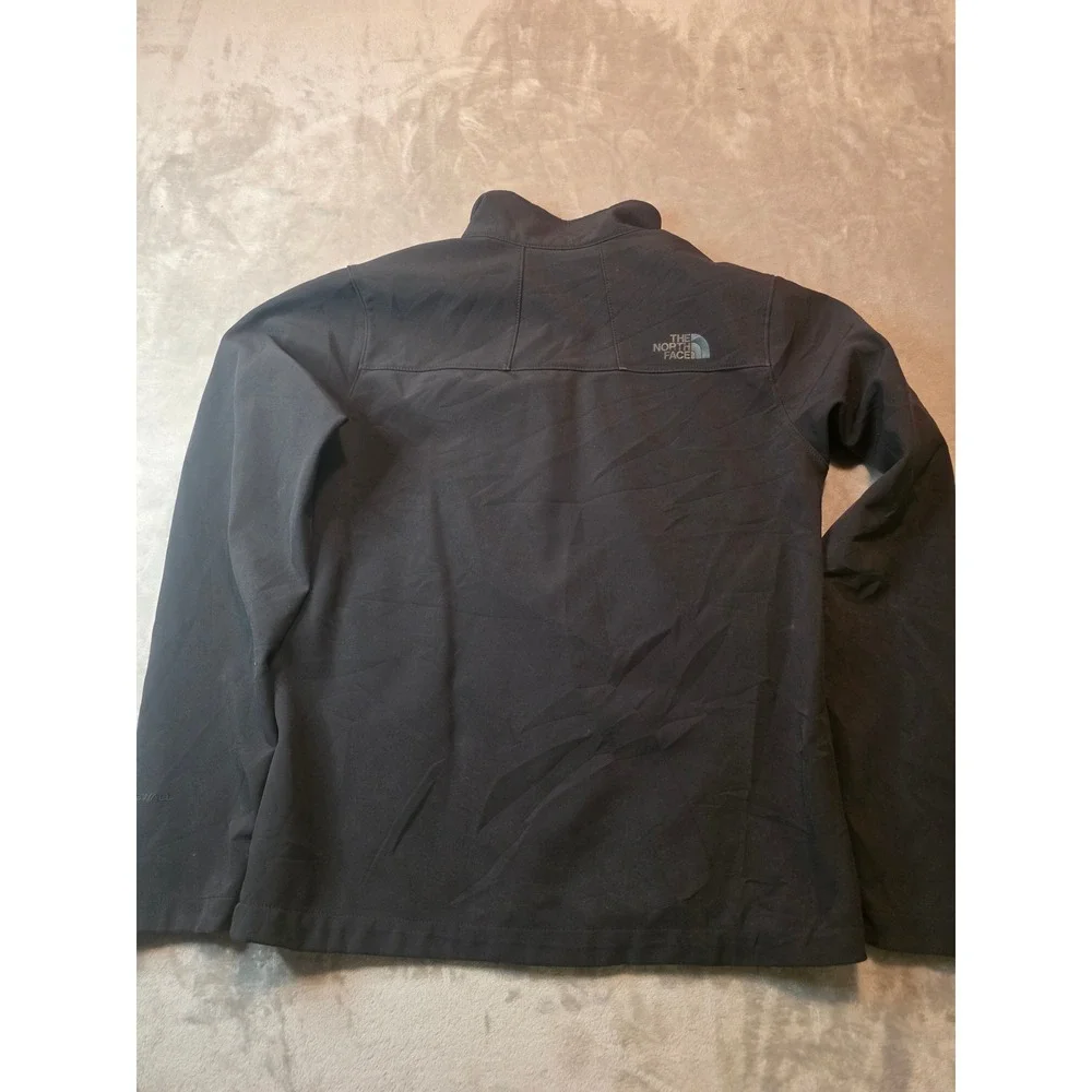 The North Face Softshell Jacket Mens Small Black WindWall Full Zip FM-16042AB